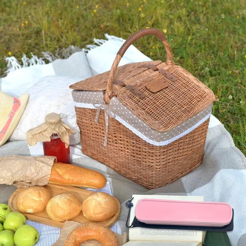 Portable Travel Utensils Set with Case, Pink Reusable Silverware Set, TWUTGAYW 18/8 Stainless Steel Knife Forks Spoons Chopsticks Reusable Travel ...