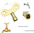 Square Hole Tone Tap Faucet Key Knob, Hole Plumbing Faucet Special Lock Plumbers Tool 4pcs 6mm Gold (Gold)...