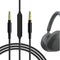 Geekria Audio Cable with Mic Compatible with Sony WH-1000XM6/1000XM5, XB910N/XB900N, H910N, MDR-1R Headphones, 3.5mm Replacement Stereo Cord with ...