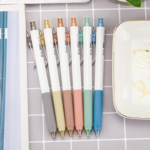 Gel Pens, Retractable Pens, 12 PCS 0.5mm Black Ink Pens Fine Point Smooth Writing Pens, Ball Point Pens for Journaling, Ink Not Skip, Cute Aesthet...