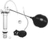 Danco 80816 Complete Toilet Repair Kit Fill Valve, Flapper, Rod, Float Replacement, White...