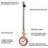 CZC AUTO Accurate Mechanical Tire Pressure Gauge, Straight on Foot Dual Head Truck Air Gage, Heavy Duty Dually Chucks 2" Large Dial Wheel Service ...