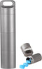 Small Keychain Pill Holder,304 Stainless Steel Portable Pill Case Organizer for Travel,Waterproof Pocket Pill Container Medicine Box for Purse Men...