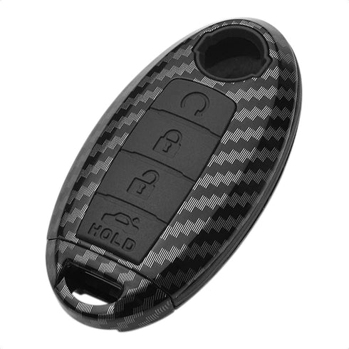 TANGSEN Key Fob Case Black Cover Compatible with Infiniti EX FX X G JX M Q QX Series for Nissan Altima Coupe Armada GTR Maxima Murano Cross CABRIO...