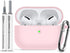AirPods Pro Case Cover, Soft Silicone Case with Cleaner Kit, Light Pink......