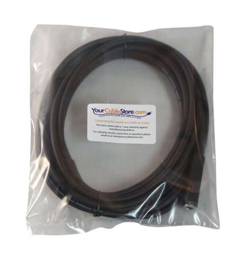 15 Foot 1/4 Inch Stereo Extension Cable Male/Female...
