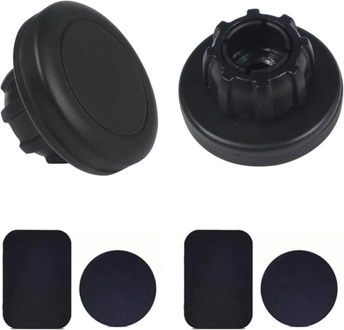 2 Pack Magnetic Phone Holder Mount Magnet and Metal Plate with 17mm Ball Joint Socket Replacement Base for Car Smartphone Stand Air Vent Windshiel...