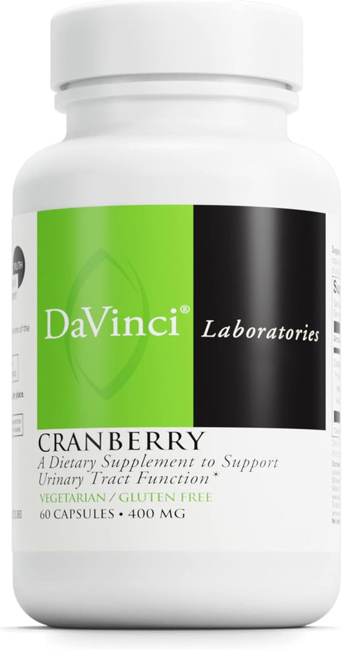 DAVINCI Labs Cranberry - Supports Urinary Tract Health* - Dietary Supplement with Citric Acid and Malic Acid from Cranberry Fruit Juice Powder - V...