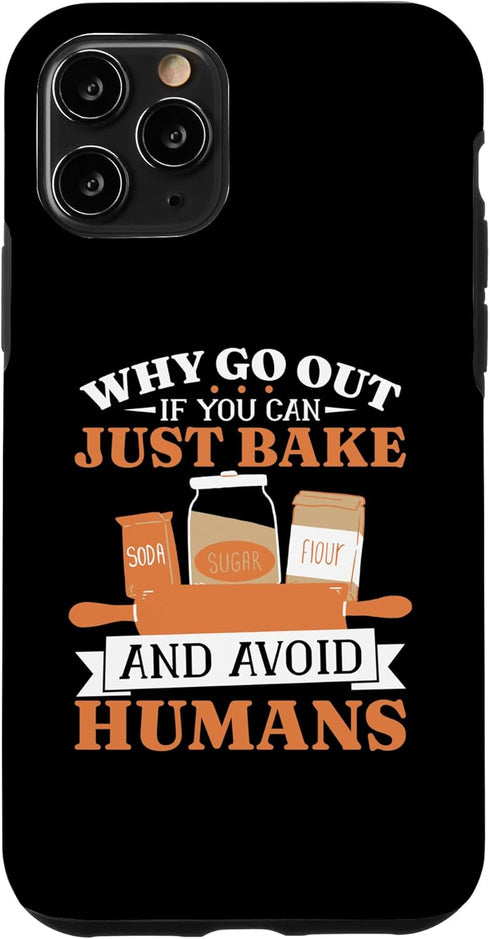iPhone 11 Pro Bread Maker Why Go Out Baking Lover, Bread Making Case...