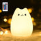 GoLine Cat Lamp, Gifts for 3 4 5 Year Old Girls,Graduation Gifts for Teen Girls,Kids Night Light for Bedroom,Kawaii Kitty Baby Nursery Lamp with R...