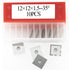 12mm Square Carbide Inserts Cutters Knives Blades 12×12×1.5mm-35°for Woodworking Spiral/Helical Planer Cutter Head or Lathe Turning 10pcs...
