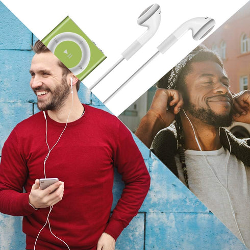 Jelanry 3.5mm Earphone Earbuds Headphones with Remote for Shuffle 2 3 4 5 6, Touch 2G 3G 4G 5G Classic nano6 - White...