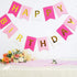 Roseo Pink Happy Birthday Banner Signs Golden Sparkle Funny Birthday Party Supplies for Girls Party Decorations Nursery Decorations 13 Pieces...