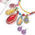 Barode African Statement Choker Necklaces Colorful Chunky Bib Collar Necklace Ethnic Indian Tribal Jewelry Set for Women (A)...