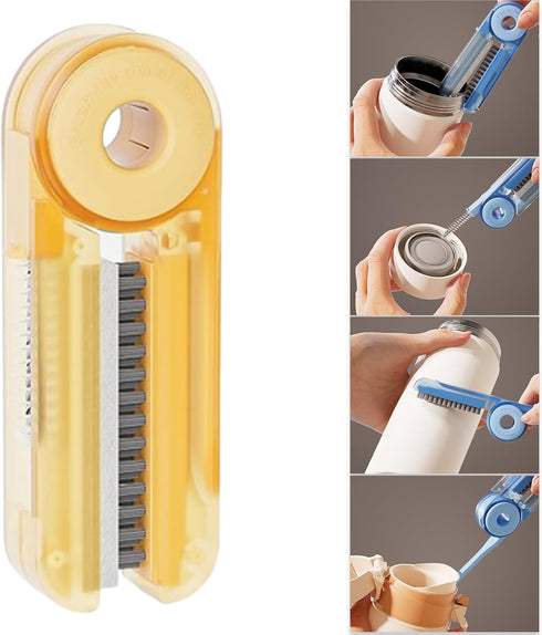 4 in 1 Cup Lid Cleaning Brush Set, Multifunctional Cleaning Brush, Cup Crevice Cleaning Tools,Water Bottle Cleaner Brush, Bottle Cup Lid Brush Str...