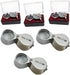 3 Pieces 10X / 20X / 30X Jeweler Loupe Glass Diamond Loupe Metal Round Body Jewelers Eye Loupe Magnifier Magnifying 21mm Lens Diameter Silver Colo...