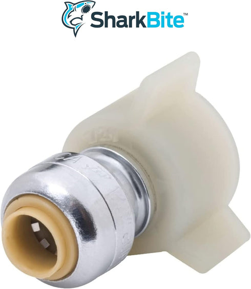 SharkBite 1/4 Inch x 7/8 Inch Ballcock Toilet Reducing Connector, Pack of 6, Push To Connect, PEX Pipe, Copper, CPVC, PE-RT, HDPE, U3531LF...