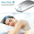 Bluetooth Mouse for Laptop/Tablet/iPhone/Android PC,Rechargable Quiet Slim Mice Compatible with Windows/Linux,Silver...