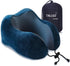 Travel Pillow, Best Memory Foam Neck Pillow Head Support Soft Pillow for Sleeping Rest, Airplane Car & Home Use (Dark Blue)...