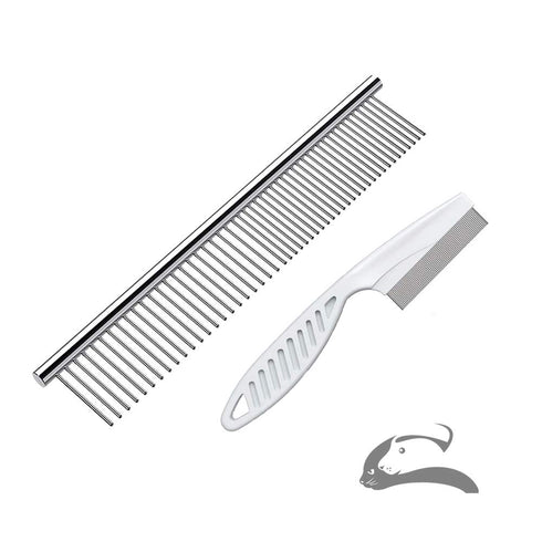 Steel Comb for Dog Grooming,Metal Dog Comb,Metal Combs for Dogs & Cats & Small Dog Grooming,Sorxine Pet Comb for Removing Matted Fur, Knots & Tang...