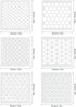 12 Inch Sacred Geometry Stencils, Honeycomb Pattern Large Art Stencil Templates for Wall Floor Wood Painting - Hexagon, Fish Scale, Seed of Life, ...