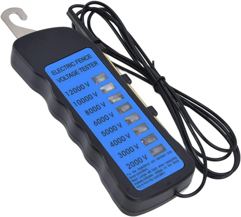 12KV Neon Fence Voltage Tester, 8 Neon Indicator Lights Waterproof Electric Fence Tester Fault Finder Farming Equipment Portable Testing Tool, 200...