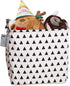 Square Canvas Toy Storage Bins Basket with Handle Collapsible Toy Organizer for Nursery Storage, Kid's Toy & Laundry, Gift Basket (Triangle)...