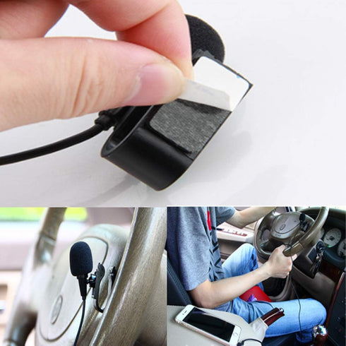 2.5mm Microphone HD Voice Assembly Mic Compatible for Pioneer Car Vehicle Head Unit Enabled Stereo DVD GPS...