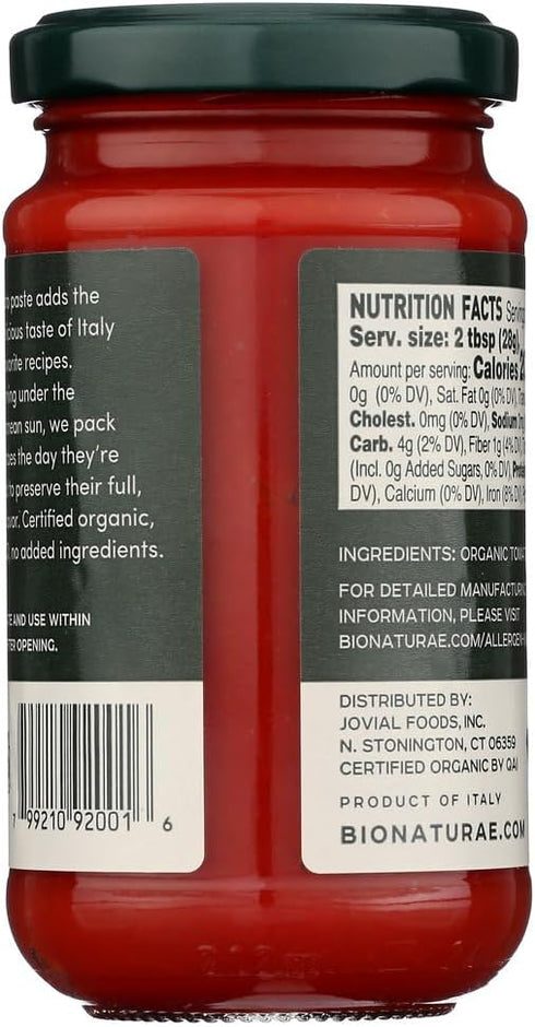 Bionaturae Organic Tomato Paste -- 7 oz - 2 pc...