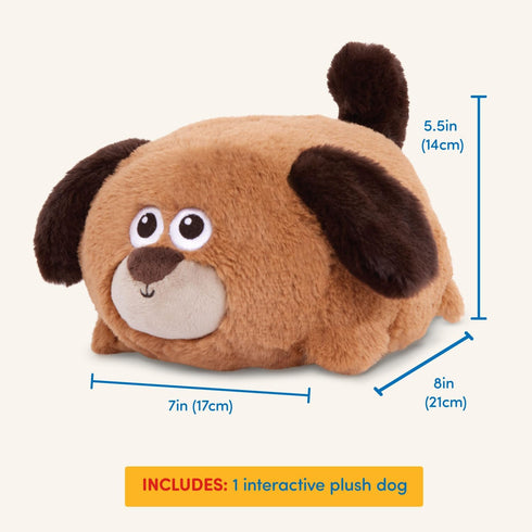 Battat – Plush Crawling Toy Dog – Interactive Stuffed Animal – Toy Puppy With Movement & Sounds – Tummy Time Toys For Toddlers – 12 Months + – Wag...