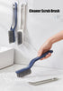 Cleaner Scrub Brush, Stiff Angled Bristles Gap Cleaning Brush, Grout Cleaner Brush for Showers, Bathtubs (Blue-2 PCS)...