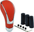 Leather Gear Shift Knob Car Shifter Lever Head Weighted Stick Lever Handle for Most Manual Automatic Vehicles (Red)...