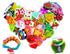 Rubber Loom Band Charm, Silicone Bracelet Charms,Loom Rubber Bands Charms,Bracelet Pendant, 105pcs...