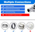 2 Pack Stop Valves, 1/4 Turn Angle Stop Valves, 3/8" OD Compression × 1/2" PEX Chrome Plated Brass for Faucet, Toilet Valves (2×Angle)...