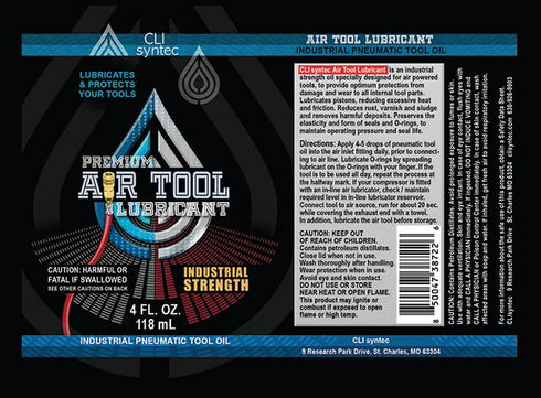 Air Tool Lubricant - Premium Industrial Pneumatic Tool Oil (4oz.)...