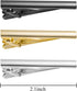 Mens Tie Bar Clip 2.1 Inch, Silver-tone, Black, Gray...