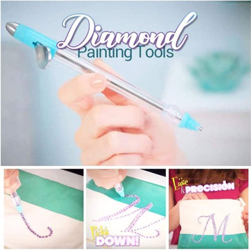 Magic Diamond Painting Pen - Double-Head Manual Point Drill Pen & Rhinestone Multi-Function...