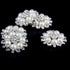 Artibetter 10pcs Pearl Rhinestone Flower Buttons Faux Pearl Button Embellishment Accessory Bags Shoes Dress and DIY Craft (Silver)...