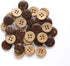 Coconut Shell Buttons Size 5/8 Inch (15mm) 4 Holes Coconut Button for Shirt Sewing or DIY Crafts Pack of 200pcs...