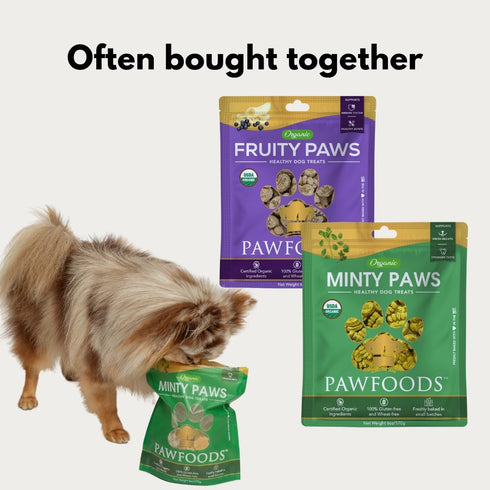Treats Fruity Paws - Organic Dog Treats Healthy, Low Calorie Puppy Treats for Joint and Hip Support, Tasty Natural Treats for All Dogs, Only 5 Cal...