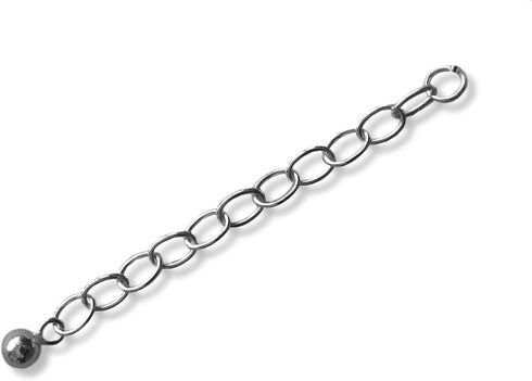 925 Sterling Silver Chain Extenders for Pendant Necklace Bracelet Anklet Made in Italy (2in no Clasp)...