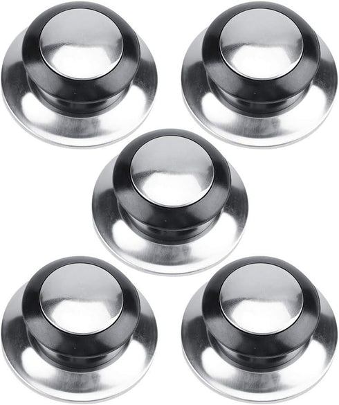 Raguso Lid Knob Heat-Resistant Pot Pan Lids Knob 5Pcs Universal Kitchen Home Cookware Lids Lifting Handle Replacement Parts Containerlid...