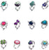 12pcsChristmas present Mixed Mood rings classic temperature change color mood ring lovers (Adjustable Size)...