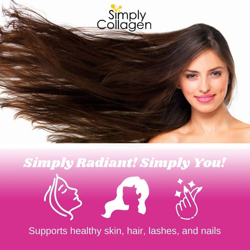 Simply Collagen® Vegan Collagen Booster Gummies for Women & Men - Promotes Youthful & Beautiful Skin, Hair, Nails & Lashes - Key Amino Acids & Ant...