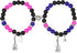 2pcs TV Girl Bracelet, Friendship Matching Magnetic Couple Bracelet Love Guitar Heart Beads Bracelets for Best Friends Bff Cosplay Accessories for...