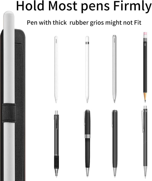 CCSmall Stylus Pen Pencil Holder Elastic Pocket, Wrist Strap Wrist Design Elastic Adhesive Pen Sleeve Attached to Cases, Notebooks Journals Calend...