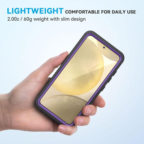 Lanhiem for Samsung Galaxy S24+ Plus Case, IP68 Waterproof Dustproof Case with Built-in Screen Protector, Rugged Full Body Shockproof Protective C...