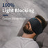 Bluetooth Headphones Headband Eye Mask Wireless Bluetooth Sleep Mask for Side Sleepers Velcro Adjustable Bluetooth 5.2 Speaker Microphones Airplan...