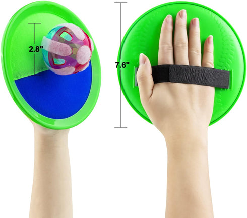Kids Toys - Glow in The Dark Outdoor Games, Beach Toys, Toss and Catch Ball Set with Light Up Ball, Outdoor Toys for Kids Ages 4-8, LED Toys for K...