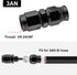EVIL ENERGY 3AN PTFE Hose End Fitting Straight Black for PTFE Hose Only 2PCS...
